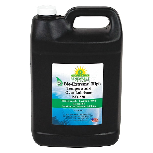Renewable Lubricants Oven Lubricant, 1 gal, jug, Vegetable Oil, White