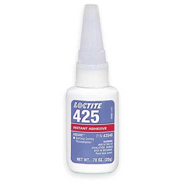 Loctite Plastic Threadlocker, LOCTITE 425 Assure, Blue, Medium Strength
