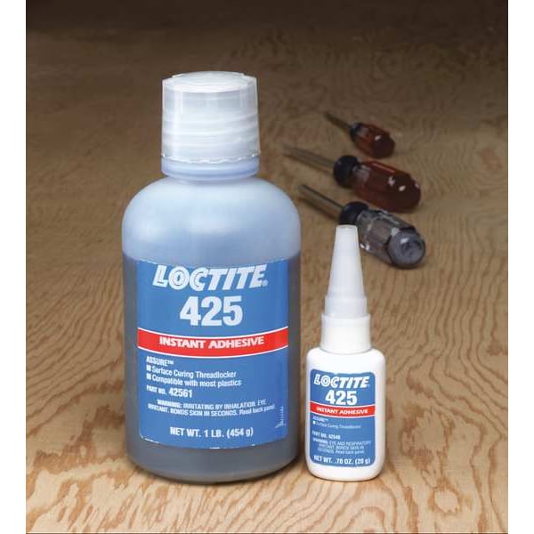 Loctite Plastic Threadlocker, LOCTITE 425 Assure, Blue, Medium