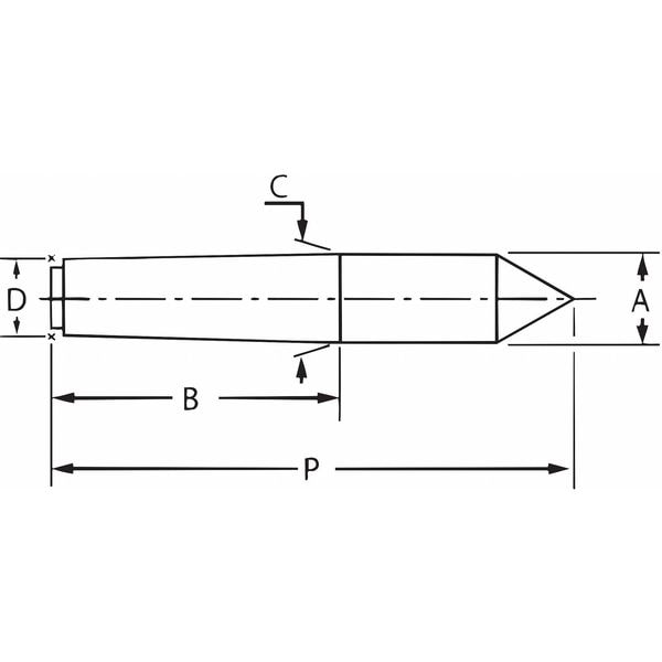 Riten High Speed Full Dead Center, 0.475 In, 5MT 71051 Zoro