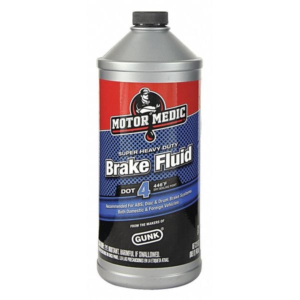 Motor Medic 1 qt. DOT 4 Brake Fluid Plastic Bottle M4532 Zoro