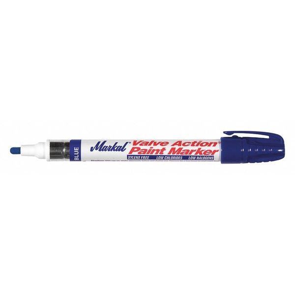 Markal 96825 2.94 Industrial Paint Marker, Medium Tip, Blue