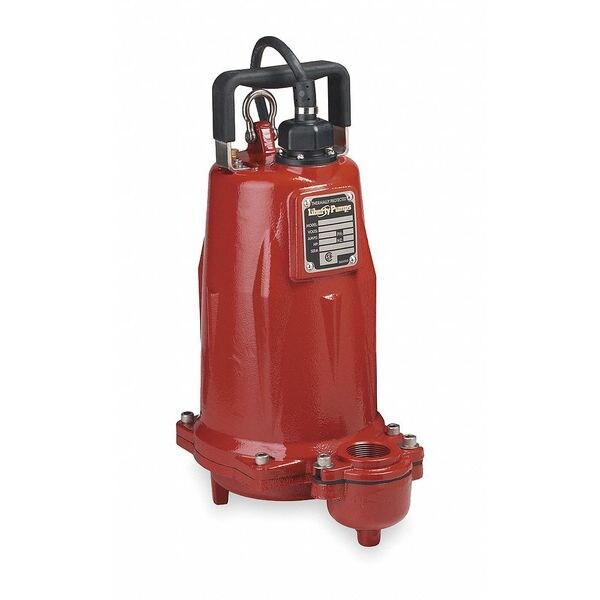 Liberty Pumps Submersible Effluent Pump, 1 HP, 12A FL102M2 Zoro