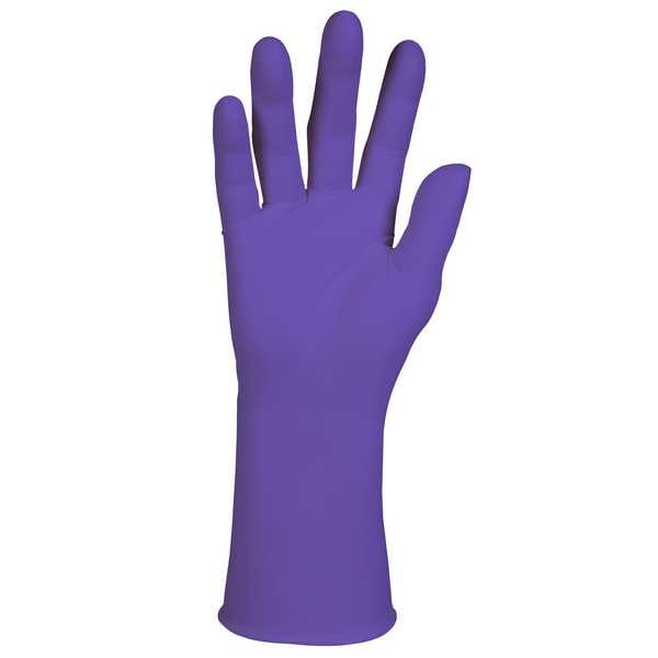 Kimtech Exam Glove, Purple Nitrile, XL, PK500, Nitrile, Powder Free, Purple, XL, 500 PK 50604