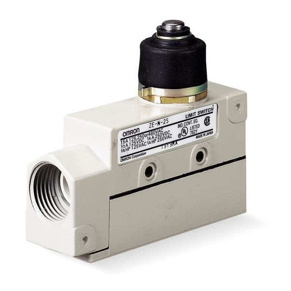 Omron Limit Switch, Plunger, SPDT, 15A at 480V AC, Actuator