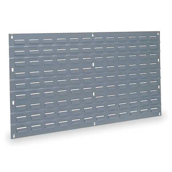 AkroMils Steel Louvered Panel, 36 in W x 5/16 in D x 20 in H, Gray