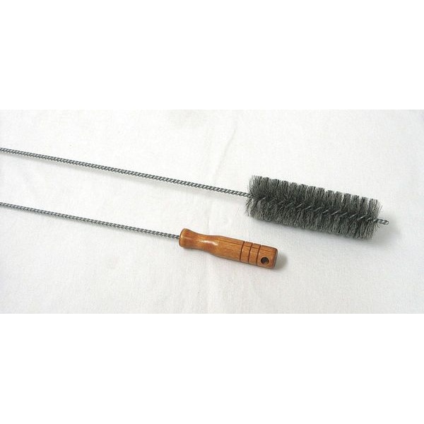 Tough Guy Furnace Boiler Brush, 36 in L Handle, 6 in L Brush, Wood, Twisted Wire, 42 in L Overall 2XTA8