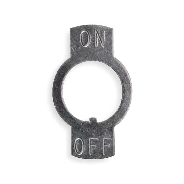 Carling Technologies Toggle Switch Legend Plate, On/Off, PK25 Y01 | Zoro