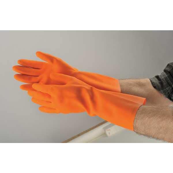 Condor 13" Chemical Resistant Gloves, Natural Rubber Latex, 11, 1 PR