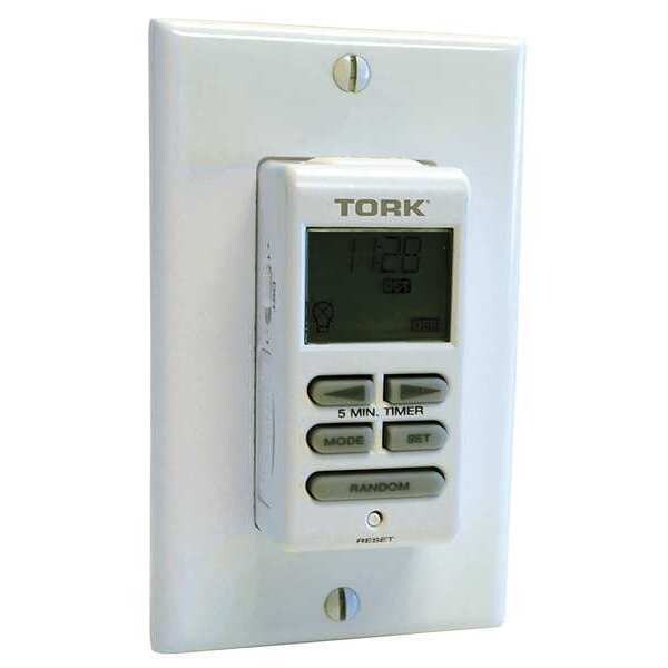 Tork Timer, Wall Switch, 120 V SA170 Zoro