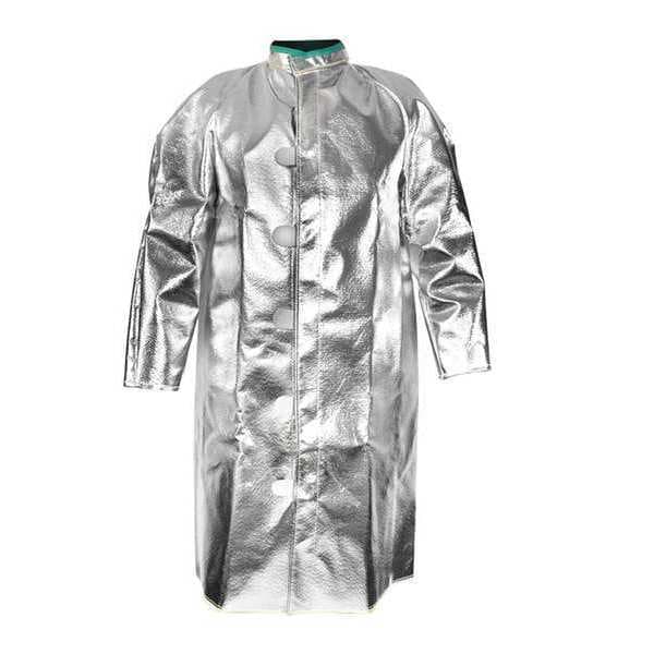 National Safety Apparel Aluminized Jacket, L, Carbon Kevlar(R) C22NLLG45 Zoro