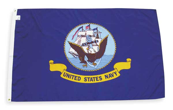 Nylglo Navy Flag, 3x5 Ft 439030