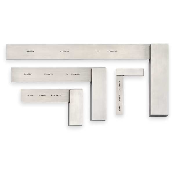 Starrett Precision Steel Square Set, 4 Pc S3020Z | Zoro