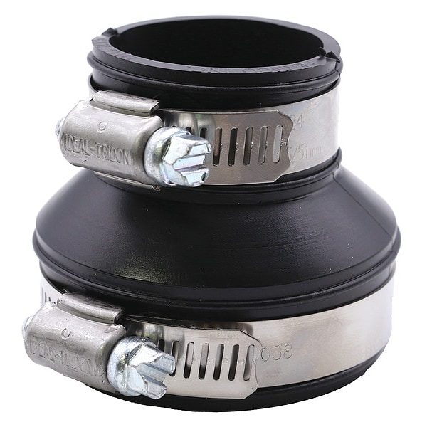 Fernco DTC215 4.46 Flexible Connector, Pipe Size 11/4x2"