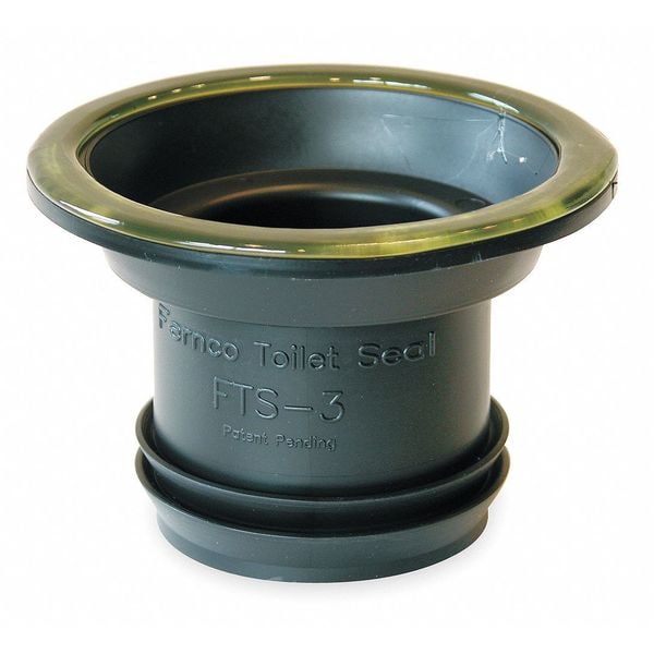 Fernco FTS3 3.97 Toilet Seal, Wax Free, Fits 3" Drain