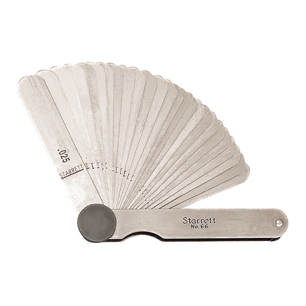 Starrett Feeler Gauge Set, Dimension Type 66 Zoro