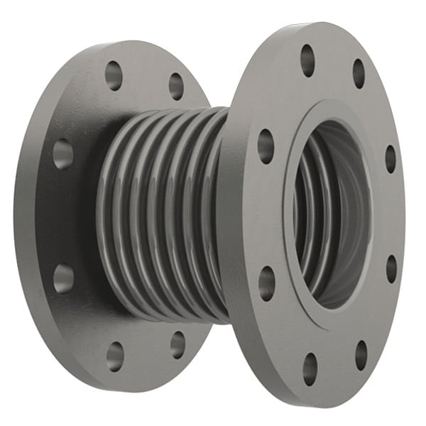 Hose Master 4" Dia x 7" L SS Metal Expansion Joint EJSSPFL0400 Zoro