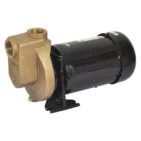Dayton Self Priming Centrifugal Pump, 1 1/2 hp, 208 to 230/460V AC, 3 Phase, 52 ft Max Head 2ZXR5