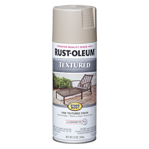 RustOleum 7223830 6.39 Textured Spray Paint, Sandstone, Textured, 12