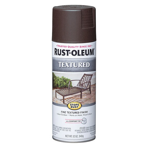 RustOleum 241255 7.08 Textured Spray Paint, Dark Brown