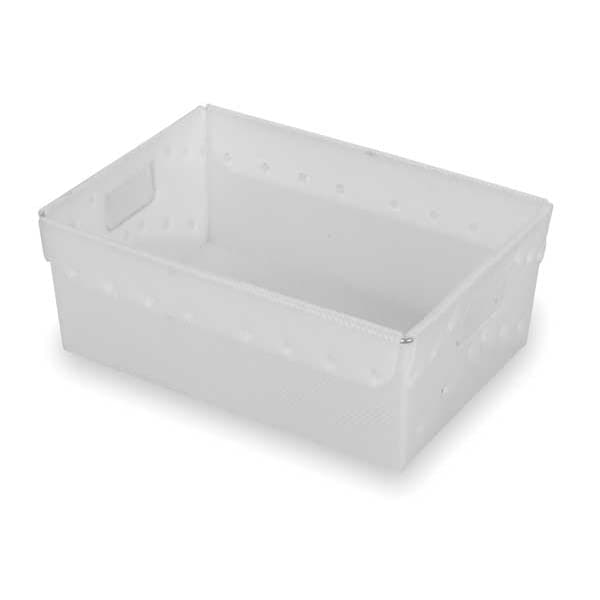 Diversi-Plast Nesting Container, Natural, Polyethylene, 18 in L, 13 in W, 12 in H, 1.02 cu ft Volume Capacity 39813