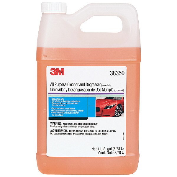 3M All Purpose Cleaner and Degreaser, 1 gal Bottle, Solvent Based, Nonflammable, Chlorinated, 38350 38350