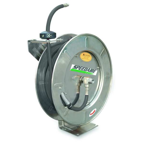 Speedaire 2CUD4 730.73 Spring Return Hose Reel, 1/2" Hose Dia., 50 ft
