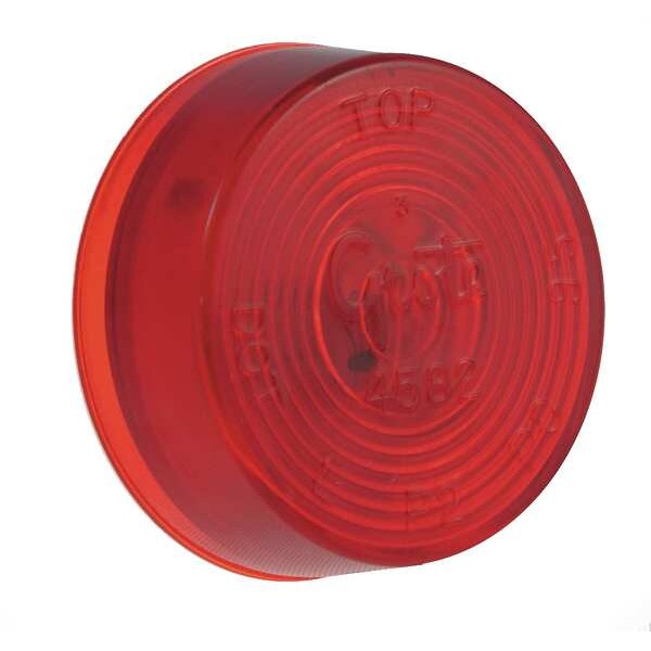 Grote Clearance/Marker Lamp, Lens Optic, Red, Depth 3/4" 45822 Zoro
