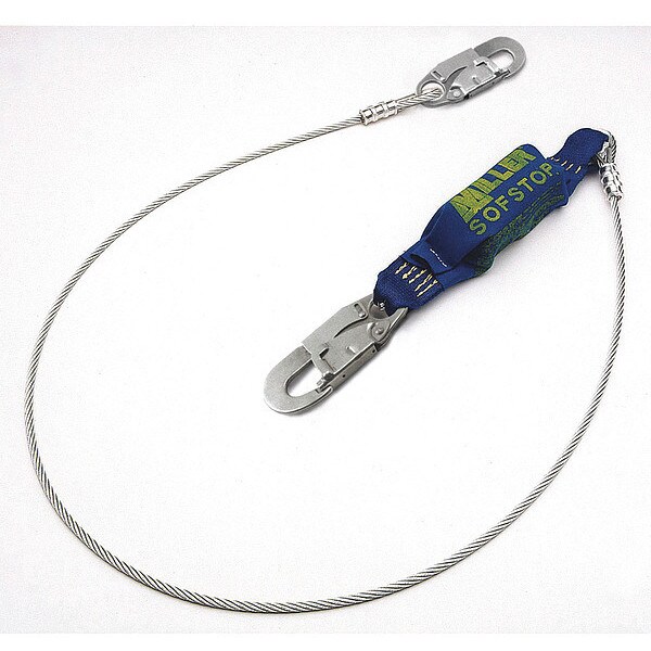 Honeywell Miller Stretchable Shock Absorbing Lanyard, 6 ft., 310 lb