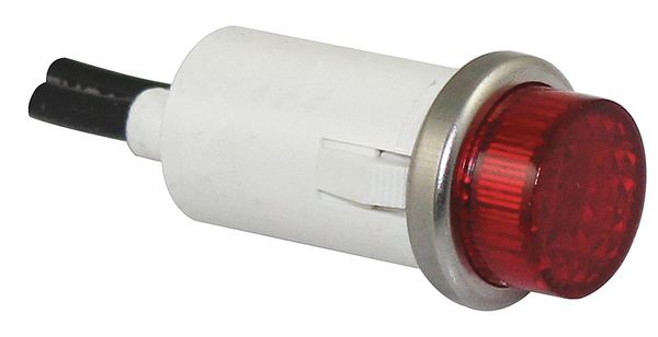 Zoro Select Raised Indicator Light, Red, 12V 20C844