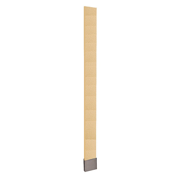 Asi Global Partitions 82" x 10" OHB Partition Pilaster, Polymer, Cream 40-90871053-9235