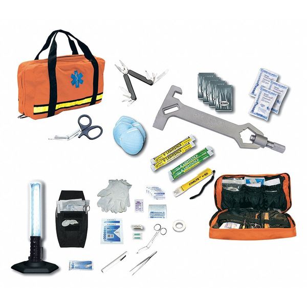 Emi Disaster Response Kit, 63 Piece, Orange 471