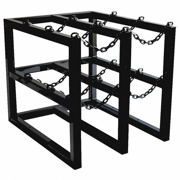 Jt Racking Systems Gas Cylinder Rack, 30inWx36inDx30inH 3D2W | Zoro