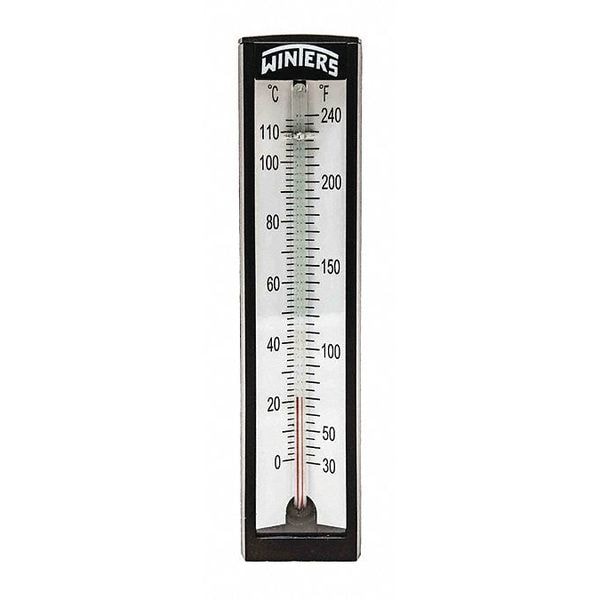Winters Thermometer, Analog, -40to400 F, 1/2 NPT TAS150LF.