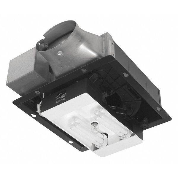 Panasonic Ceiling Bathroom Fan Housing Kit, 4" Oval Duct Dia., 0