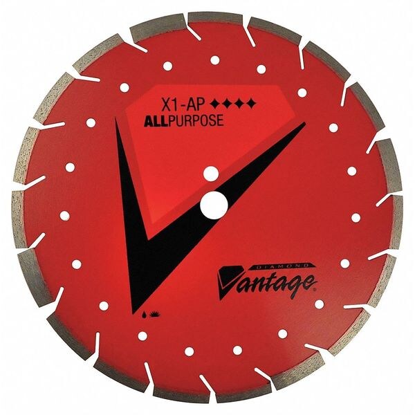 Diamond Vantage Diamond Saw Blade, All Purpose, 14 in. Dia 1412EX1AP
