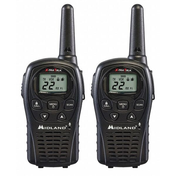 Midland Two Way Radio, FRS, GMRS, 22 Channels, LCD LXT500VP3 Zoro
