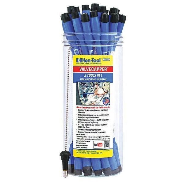 KenTool Valve Cap Core Remover, Blue, Fiberglass 29999 Zoro