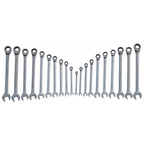 Westward Ratcheting Wrench Set, Pieces 20 20PH23