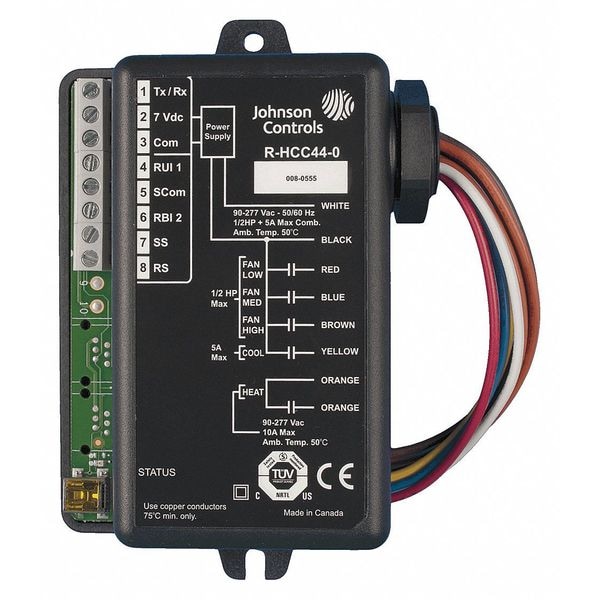 Johnson Controls Fan Coil Unit Relay Pack, Indoor, Black, Fan Coil Unit