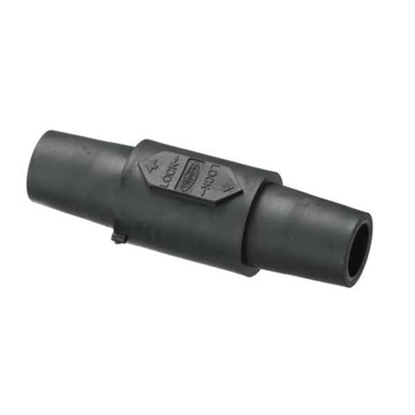 Hubbell Double Connector, 300/400A, Black HBLDFBK