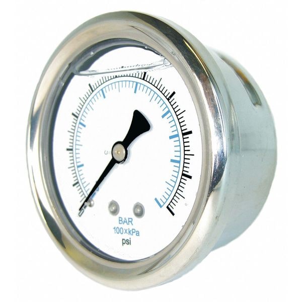 Pic Gauges Industrial Compound Gauge, 30 to 0 to 30 psi, 2 1/2 in