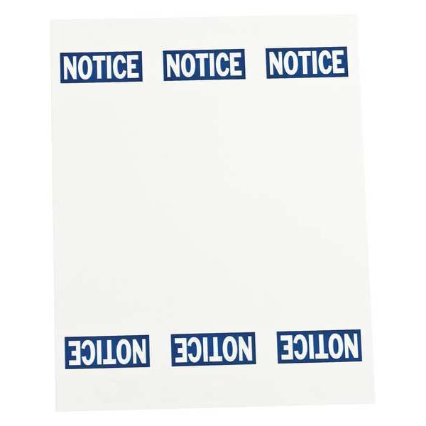 Brady Sign and Label Blanks, Blue/White, Labels/Roll: (6) Tags Per Sheet, (25) Sheets Per Package 12788