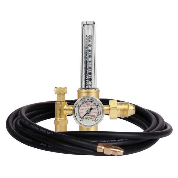 Victor Flowmeter Regulator, Single Stage, CGA-580, 80 psi, Use With: Argon, Carbon Dioxide 0781-2744