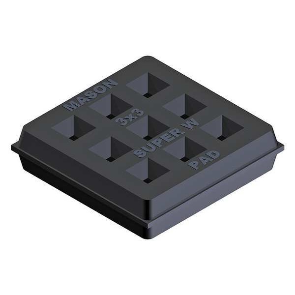 Mason Industries Vibration Isolation Pad, 600lb, PK2 20UZ18 Zoro