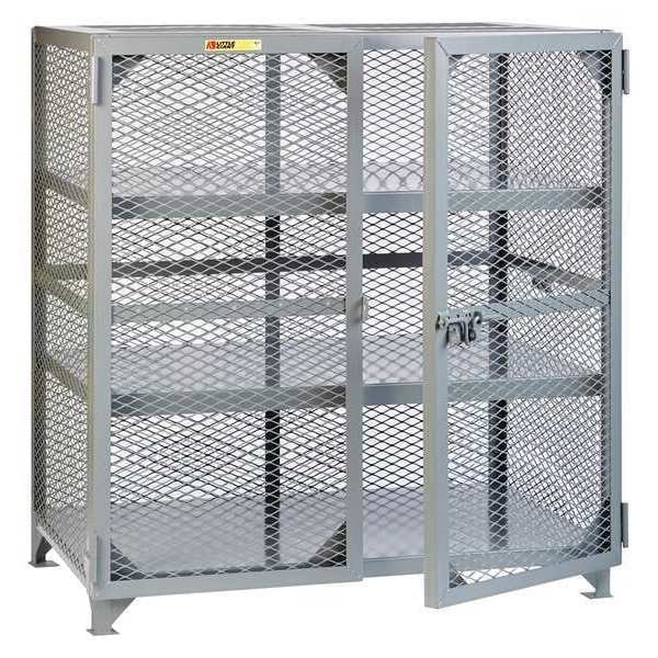 Little Giant Bulk Storage Locker, 61 in W, 33 in D, 52 in H, 2 Shelves, 2 Doors, Steel, Assembled SC2-3060-NC