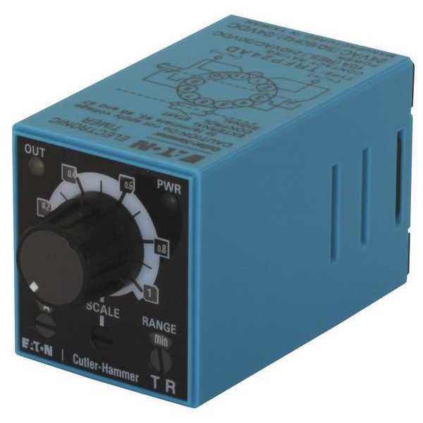 Eaton Time Delay Relay, 120VAC, 10A, DPDT TRFP240AC Zoro