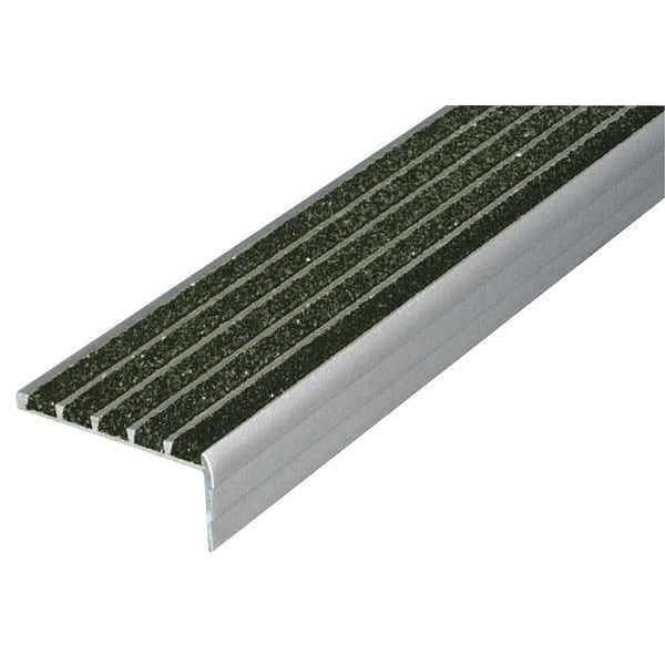 Wooster Products Stair Nosing, Black, 36in W, Extruded Alum 132BLA3