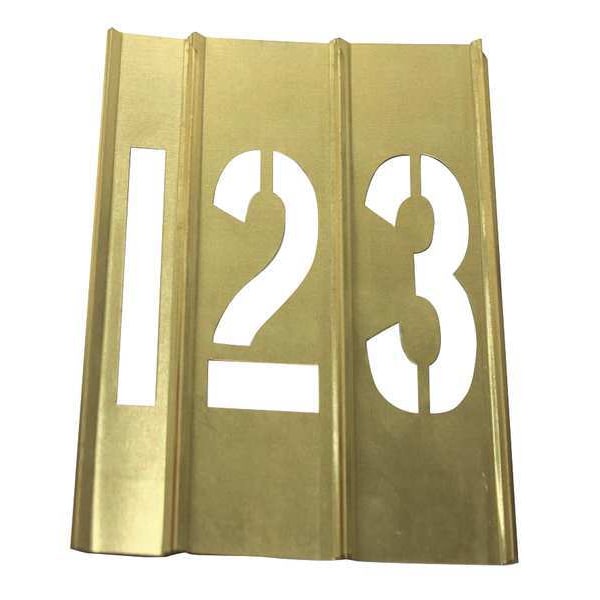Zoro Select Stencil Kit, Brass, 15 Pcs 20Y513 - main