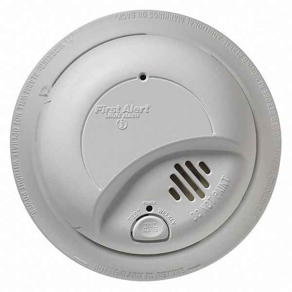 First Alert Ion Smoke, 120VAC, 9V Battery, PK6 9120B6CP Zoro